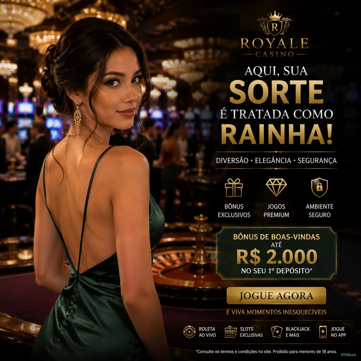 Roleta e blackjack 658bet